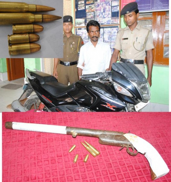 Two criminals arrested with pistol, bullets Two criminals arrested with pistol, bullets